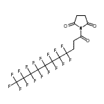 CAS 登录号：852527-45-8， 1-(4,4,5,5,6,6,7,7,8,8,9,9,10,10,11,11,11-十七氟十一碳酰)-2,5-吡咯烷二酮