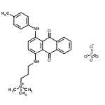CAS#: 85283-80-3， 3-[[9,10-dioxo-4-(p-tolylamino)-1-anthryl]amino]propyl-trimethyl-ammonium phosphate