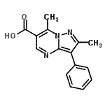 CAS#: 853104-06-0， 2,7-Dimethyl-3-phenylpyrazolo[1,5-a]pyrimidine-6-carboxylic acid