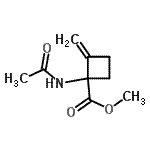CAS#: 853305-15-4， Methyl 1-acetamido-2-methylenecyclobutanecarboxylate