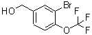 structure of CAS# 85366-65-0, 3-Bromo-4-(Trifluoromethoxy)Benzyl Alcohol;3-Bromo-4-(Trifluoromethoxy)Benzyl Alcohol 98%;3-Bromo-4-(Trifluoromethoxy)Benzylalcohol98%;(3-BROMO-4-TRIFLUOROMETHOXY-PHENYL)-METHANOL