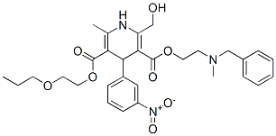 CAS#: 85387-23-1， 2-Propoxyethyl 2-(Benzyl-Methyl-Amino)Ethyl 2-(Hydroxymethyl)-6-Methyl -4-(3-Nitrophenyl)-1,4-Dihydropyridine-3,5-Dicarboxylate