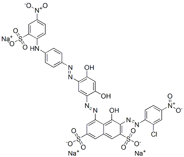 CAS#: 85391-42-0， Trisodium 3-[(2-Chloro-4-Nitrophenyl)Azo]-5-[[2,4-Dihydroxy-5-[[4-[(4-Nitro-2-Sulphonatophenyl)Amino]Phenyl]Azo]Phenyl]Azo]-4-Hydroxynaphthalene-2,7-Disulphonate