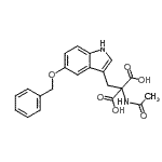 CAS#: 85391-99-7， Acetamido{[5-(benzyloxy)-1H-indol-3-yl]methyl}malonic acid