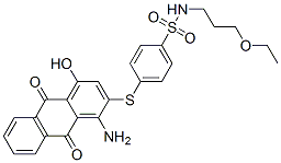 CAS#: 85392-23-0， 4-[(1-Amino-9,10-Dihydro-4-Hydroxy-9,10-Dioxo-2-Anthryl)Thio]-N-(3-Ethoxypropyl)Benzenesulphonamide