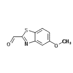 structure of CAS# 854059-90-8, 5-Methoxy-1,3-benzothiazole-2-carbaldehyde;2-Benzothiazolecarboxaldehyde, 5-methoxy-;5-Methoxy-1,3-benzothiazol-2-carbaldehyd;5-Methoxy-1,3-benzothiazole-2-carbaldehyde