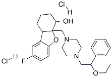 CAS#: 85418-61-7， 4a-[[4-(2-Ethoxy-2-Phenyl-Ethyl)Piperazin-1-Yl]Methyl]-8-Fluoro-2,3,4,9b-Tetrahydro-1H-Dibenzofuran-4-Ol Dihydrochloride
