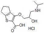 CAS#: 85462-73-3， 6-[2-Hydroxy-3-(Propan-2-Ylamino)Propoxy]-8-Thiabicyclo[3.3.0]Octa-6,9 -Diene-7-Carboxylic Acid Hydrochloride