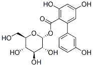 CAS 登录号：85514-01-8， alpha-D-吡喃葡萄糖 1-(3,3',5-三羟基(1,1'-联苯)-2-羧酸酯)