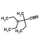 CAS#: 855221-84-0， 2-(Diethylamino)-2-methylbutanenitrile