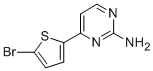 structure of CAS# 855308-66-6, 4-(5-Bromo-2-Thienyl)-2-Pyrimidinamine