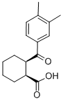 structure of CAS# 85603-43-6, cis-2-(3,4-Dimethylbenzoyl)Cyclohexane-1-Carboxylic Acid;CIS-2-(3,4-DIMETHYLBENZOYL)CYCLOHEXANE-1-CARBOXYLIC ACID