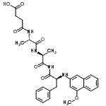 CAS#: 85613-77-0， N-(3-Carboxypropanoyl)-L-alanyl-N-{(2S)-2-[(4-methoxy-2-naphthyl)amino]-3-phenylpropanoyl}-L-alaninamide