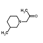 结构式 CAS# 856286-98-1, 1-(3-甲基-1-哌啶基)丙酮
