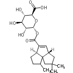 CAS#: 85648-55-1， 1-O-{[(3aR,5aS)-1,7,7-Trimethyl-1,2,3,3a,5a,6,7,8-octahydrocyclopenta[c]pentalen-4-yl]carbonyl}-alpha-D-glucopyranuronic acid
