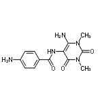 CAS#: 856571-99-8， 4-Amino-N-(6-amino-1,3-dimethyl-2,4-dioxo-1,2,3,4-tetrahydro-5-pyrimidinyl)benzamide