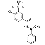 CAS 登录号：85683-41-6， 2-氯-5-[(2-甲基-2-苯基肼基)羰基]苯磺酰胺