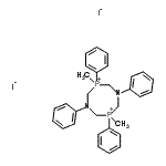 CAS#: 85684-42-0， 3,7-Dimethyl-1,3,5,7-tetraphenyl-1,5,3,7-diazadiphosphocane-3,7-diium diiodide