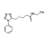 CAS#: 85697-07-0， N-Ethyl-3-{[(1-phenyl-1H-tetrazol-5-yl)methyl]sulfanyl}propanamide