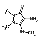 CAS#: 857036-00-1， 4-Amino-1,2-dimethyl-5-(methylamino)-1,2-dihydro-3H-pyrazol-3-one