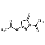 CAS#: 857183-80-3， N-(1-Acetyl-5-oxo-4,5-dihydro-1H-pyrazol-3-yl)acetamide
