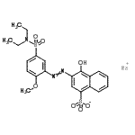 CAS#: 85721-12-6， Sodium 3-{[5-(diethylsulfamoyl)-2-methoxyphenyl]diazenyl}-4-hydroxy-1-naphthalenesulfonate