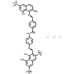 CAS#: 85721-13-7， Trisodium 5-amino-3-{[4-({4-[(2-amino-8-hydroxy-6-sulfonato-1-naphthyl)diazenyl]benzoyl}amino)phenyl]diazenyl}-4-hydroxy-2,7-naphthalenedisulfonate