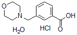 CAS#: 857283-67-1， 3-(4-Morpholinylmethyl)-Benzoic Acid Hydrochloride Hydrate (1:1:1)