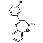 CAS#: 85741-21-5， 4-(3-Bromophenyl)-1,3-dihydro-2H-1,5-benzodiazepine-2-thione