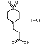 CAS#: 857473-42-8， 3-(1,1-Dioxido-4-thiomorpholinyl)propanoic acid hydrochloride (1:1)