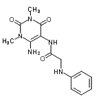 CAS#: 857474-92-1， N-(6-Amino-1,3-dimethyl-2,4-dioxo-1,2,3,4-tetrahydro-5-pyrimidinyl)-N<sup>2</sup>-phenylglycinamide