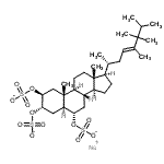 CAS#: 85748-14-7， sodium [(2S,3S,5S,6S,8S,9S,10R,13R,14S,17R)-10,13-dimethyl-17-[(E,1R)-1,4,5,5,6-pentamethylhept-3-enyl]-2,3-disulfonatooxy-2,3,4,5,6,7,8,9,11,12,14,15,16,17-tetradecahydro-1H-cyclopenta[a]phenanthren-6-yl] sulfate