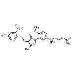 CAS#: 85750-10-3， 2-[(4-Methoxy-3-{3-methyl-4-[(4-methyl-2-nitrophenyl)diazenyl]-5-oxo-4,5-dihydro-1H-pyrazol-1-yl}phenyl)sulfonyl]ethyl acetate