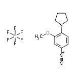CAS 登录号：85750-31-8， 3-甲氧基-4-(1-吡咯烷基)偶氮苯六氟磷酸盐
