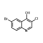 CAS#: 857762-32-4， 6-Bromo-3-chloro-4-quinolinol