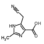 CAS#: 857812-37-4， 4-(Cyanomethyl)-2-methyl-1H-imidazole-5-carboxylic acid