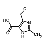 CAS#: 857939-27-6， 4-(Chloromethyl)-2-methyl-1H-imidazole-5-carboxylic acid