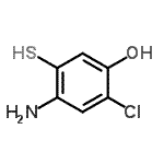 CAS#: 858185-91-8， 4-Amino-2-chloro-5-sulfanylphenol