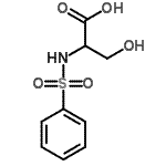 CAS#: 85828-29-1， N-(Phenylsulfonyl)serine