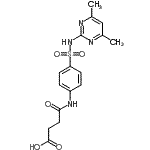 CAS#: 85828-79-1， 4-({4-[(4,6-Dimethyl-2-pyrimidinyl)sulfamoyl]phenyl}amino)-4-oxobutanoic acid