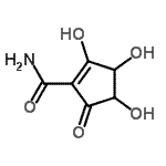 CAS#: 858422-74-9， 2,3,4-Trihydroxy-5-oxo-1-cyclopentene-1-carboxamide
