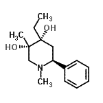 CAS#: 85866-53-1， (3S,4R,6S)-4-Ethyl-1,3-dimethyl-6-phenyl-3,4-piperidinediol