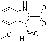 CAS#: 858747-09-8， Methyl 3-formyl-4-methoxy-1H-indole-2-carboxylate