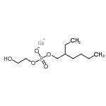 CAS#: 85909-39-3， Sodium 2-ethylhexyl 2-hydroxyethyl phosphate