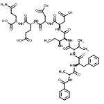 CAS 登录号：85932-85-0， N-苯甲酰基-D-丙氨酰-D-苯丙氨酰-L-缬氨酰-L-异亮氨酰-D-alpha-天冬氨酰-L-alpha-天冬氨酰-D-alpha-谷氨酰-L-谷氨酰胺