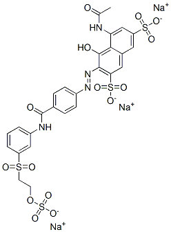 CAS#: 85940-66-5， 5-(Acetamido)-4-Hydroxy-3-[[4-[[[3-[[2-(Sulphooxy)Ethyl]Sulphonyl]Phenyl]Amino]Carbonyl]Phenyl]Azo]Naphthalene-2,7-Disulphonic Acid Sodium Salt