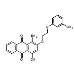 CAS#: 85946-14-1， 1-Amino-4-hydroxy-2-[2-(3-methylphenoxy)ethoxy]-9,10-anthraquinone