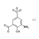 CAS#: 85959-65-5， 3-amino-2-hydroxy-5-sulfonato-Benzoate sodium salt (1:1)