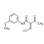 CAS#: 85968-58-7， (2Z)-2-(Hydroxyimino)-N-(3-methoxyphenyl)-3-oxobutanamide