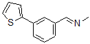 结构式 CAS# 859833-20-8, N-[[3-(2-噻吩基)苯基]亚甲基]-甲胺